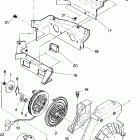 0890931 SPRINT ES Recoil starter and blower housing sprint e / s
