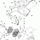 0890161 TRAIL SUPERTRAK Blower housing and recoil starter  supertrak