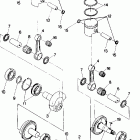 N880761 NOR TRAIL Piston and crankshaft trail