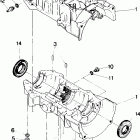 N870559 NOR 400 SKS Crankcase  400
