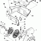 N870559 NOR 400 SKS Blower housing and recoil starter trail