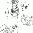 0870933 SPRINT Crankcase and cylinder star