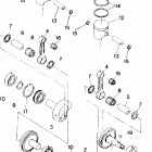N870559 NOR 400 SKS Piston and crankshaft trail