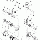 N870559 NOR 400 SKS Piston and crankshaft 400