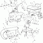 N870559 NOR 400 SKS Engine mounting sport