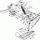 N860761 NOR TRAIL Front suspension and ski (trail, 400, 600)