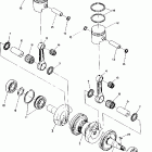 N860761 NOR TRAIL Piston and crankshaft (trail)