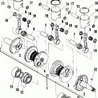 N860761 NOR TRAIL Piston and crankshaft (600 and 600 le)