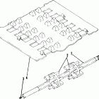 0851449 LONGTRAK Track and drive shaft shaft assembly no. 1590210 (...
