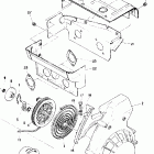 0850857 600 SE Recoil starter and blower housing (trail)