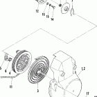0850857 600 SE Recoil starter (400)