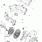 0850933 STAR TWIN Recoil starter and blower housing