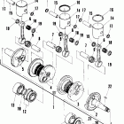 0850857 600 SE Piston and crankshaft (600 and 600 se)