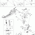 GSX LTD 800R Передняя подвеска и лыжи