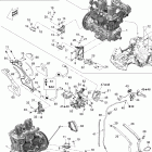 MX Z TNT 600 H.O. E-TEC (MJ9A, Early Edition) Двигатель и крепление