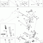 MX Z Renegade 600 H.O. E-TEC Передняя подвеска и лыжи