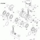 MX Z 550X Коленвал и поршни
