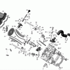 Skandic SWT Цилиндр и головка цилиндров ,передняя сторона