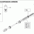 MX Z X 1200 4-TEC Амортизатор в разборе центральный