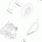 Skandic WT 600 05- pulley system wt 600