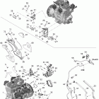 GSX LTD 600HO SDI 01- engine and engine support 600 ho