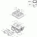 Skandic WT 550F 01- cylinder and cylinder head wt 550f