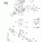 Freestyle SESSION 300F Коленвал,поршень и цилиндр