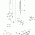 Skandic SWT V-800 Передняя подвеска и лыжи