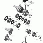 MX Z 600RS Коленвал и поршни
