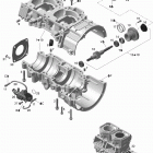 GSX LTD 600HO SDI Картер , водяной и масляный насос
