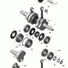 GSX LTD 600HO SDI Коленвал и поршни