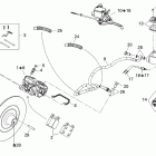 Summit Adrenaline 600HO SDI Тормозная система