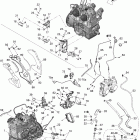 GSX LTD 800R 01- engine and engine support 800r
