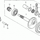 TRX200D Коленвал