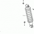 TRX200D Задний амортизатор