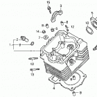 TRX200D Головка цилиндра