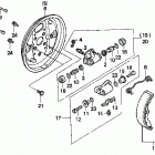 TRX200D Передний тормоз
