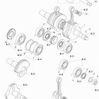 Skandic WT 600 Коленвал и поршни