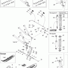 MX Z 1000 SDI Renegade RT Передняя подвеска и лыжи