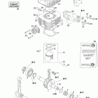 Freestyle Session 300F Коленвал,поршень и цилиндр