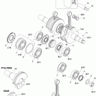 GSX LTD 800 HO PTEK Коленвал и поршни