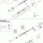MX Z 440X Racing Амортизатор в разборе задний