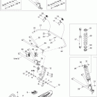 GSX 550F Передняя подвеска и лыжи