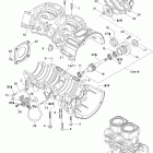GSX LTD 600 HO SDI Картер , водяной и масляный насос