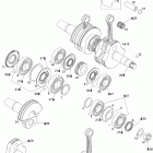 MX Z 440X Racing Коленвал и поршни