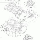 Skandic 600 SUV 01- crankcase, water pump and oil pump (600 suv)