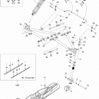 Legend Trail V800 Передняя подвеска и лыжи