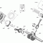 Legend Trail V800 Коленвал,поршень и цилиндр