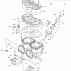Skandic WT 600 01- cylinder and cylinder head 600