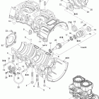 GSX LTD 800 HO PTEK Картер , водяной и масляный насос
